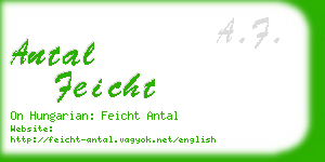 antal feicht business card